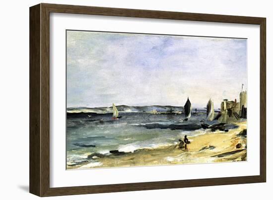 The Sea Shore, Arcachon, 1871-Edouard Manet-Framed Giclee Print