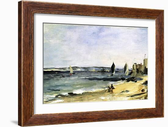 The Sea Shore, Arcachon, 1871-Edouard Manet-Framed Giclee Print