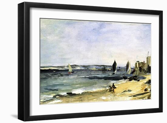 The Sea Shore, Arcachon, 1871-Edouard Manet-Framed Giclee Print