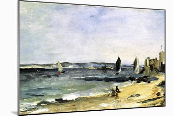 The Sea Shore, Arcachon, 1871-Edouard Manet-Mounted Giclee Print