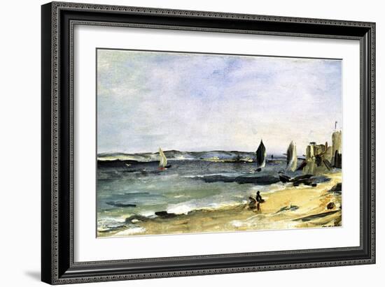 The Sea Shore, Arcachon, 1871-Edouard Manet-Framed Giclee Print