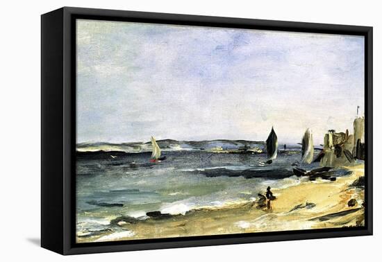 The Sea Shore, Arcachon, 1871-Edouard Manet-Framed Premier Image Canvas