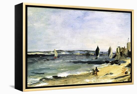 The Sea Shore, Arcachon, 1871-Edouard Manet-Framed Premier Image Canvas