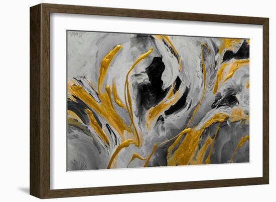 The Sea Sings in Blue and Gold-Lanie Loreth-Framed Art Print