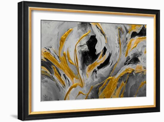 The Sea Sings in Blue and Gold-Lanie Loreth-Framed Art Print