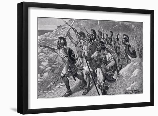 The Sea, the Sea, Illustration from 'Hutchinson's History of the Nations', 1915-Bernard Granville-Baker-Framed Giclee Print