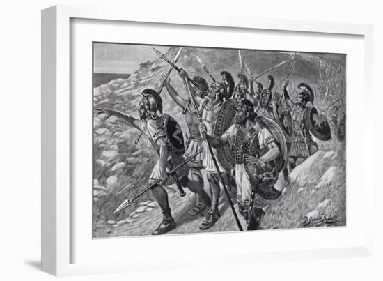The Sea, the Sea, Illustration from 'Hutchinson's History of the Nations', 1915-Bernard Granville-Baker-Framed Giclee Print