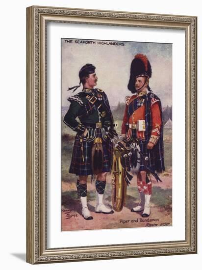 The Seaforth Highlanders-Henry Payne-Framed Giclee Print