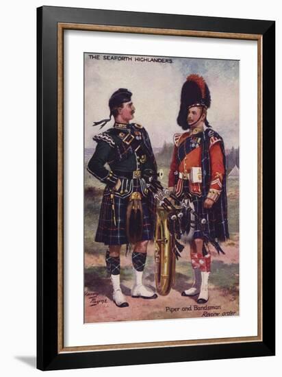 The Seaforth Highlanders-Henry Payne-Framed Giclee Print