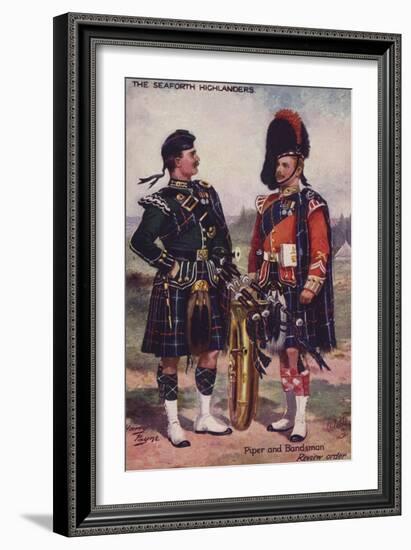 The Seaforth Highlanders-Henry Payne-Framed Giclee Print