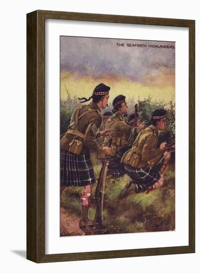 The Seaforth Highlanders-Henry Payne-Framed Giclee Print