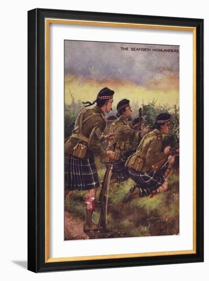 The Seaforth Highlanders-Henry Payne-Framed Giclee Print