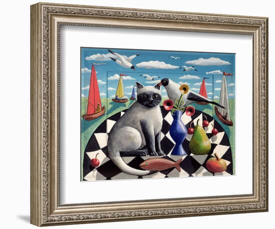 The Seagull and the Cat-PJ Crook-Framed Giclee Print