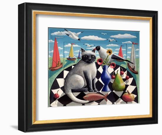 The Seagull and the Cat-PJ Crook-Framed Giclee Print