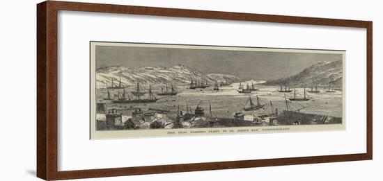 The Seal Fishing Fleet in St John's Bay, Newfoundland-null-Framed Giclee Print