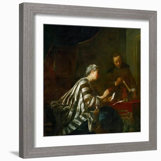 The Sealing of the Letter-Jean-Baptiste Simeon Chardin-Framed Giclee Print