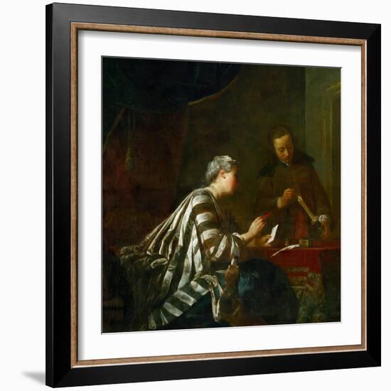 The Sealing of the Letter-Jean-Baptiste Simeon Chardin-Framed Giclee Print