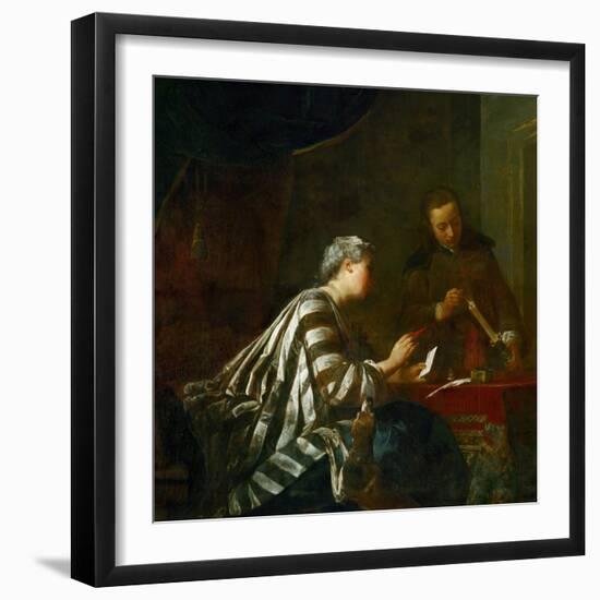 The Sealing of the Letter-Jean-Baptiste Simeon Chardin-Framed Giclee Print