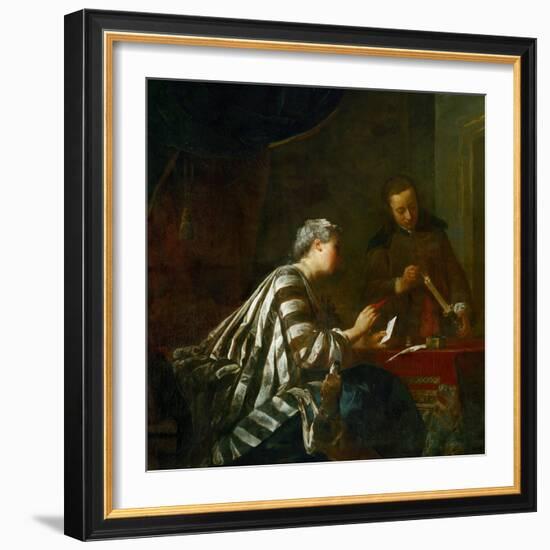 The Sealing of the Letter-Jean-Baptiste Simeon Chardin-Framed Giclee Print