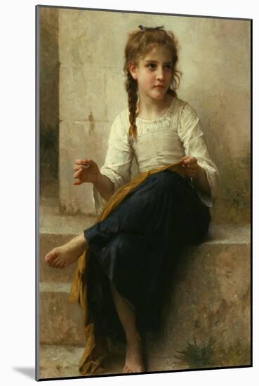 The Seamstress, 1898-William-Adolphe Bouguereau-Mounted Giclee Print