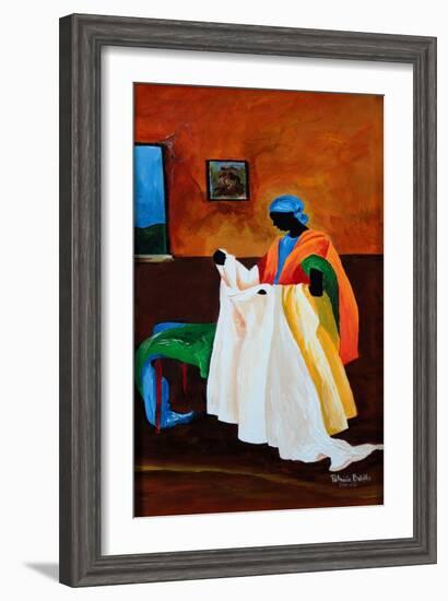 The Seamstress, 2011 (Acrylic on Wood)-Patricia Brintle-Framed Giclee Print