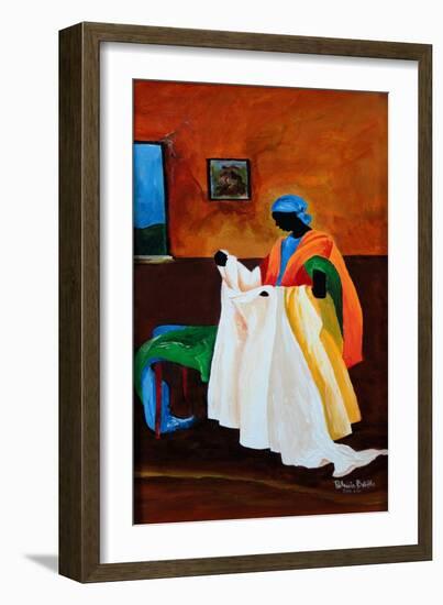 The Seamstress, 2011 (Acrylic on Wood)-Patricia Brintle-Framed Giclee Print