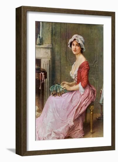 The Seamstress, Late 19th or Early 20th Century-Charles Amable Lenoir-Framed Giclee Print