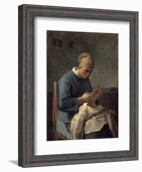 The Seamstress-Jean-François Millet-Framed Giclee Print