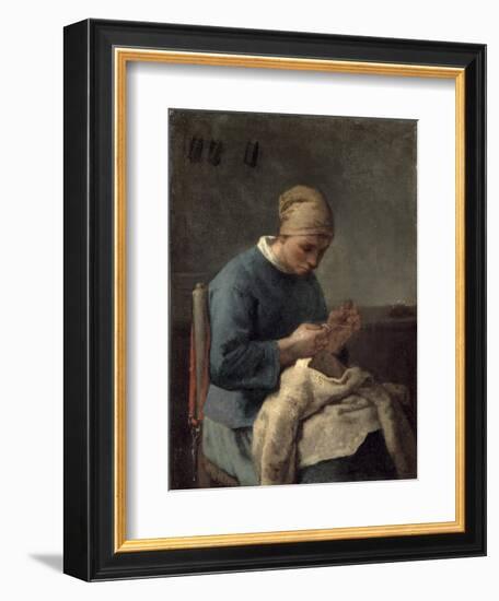 The Seamstress-Jean-François Millet-Framed Giclee Print