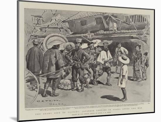 The Seamy Side of Victory, Japanese Coolies in Osaka after the War-Charles Edwin Fripp-Mounted Giclee Print
