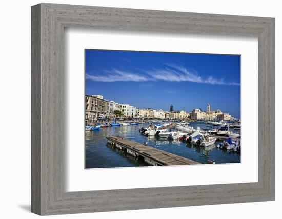 The seaport of Trani. Apulia, Italy, Mediterranean, Europe-Marco Brivio-Framed Photographic Print