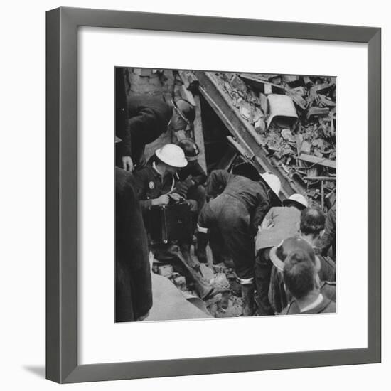 'The search goes on', 1941 (1942)-Unknown-Framed Photographic Print