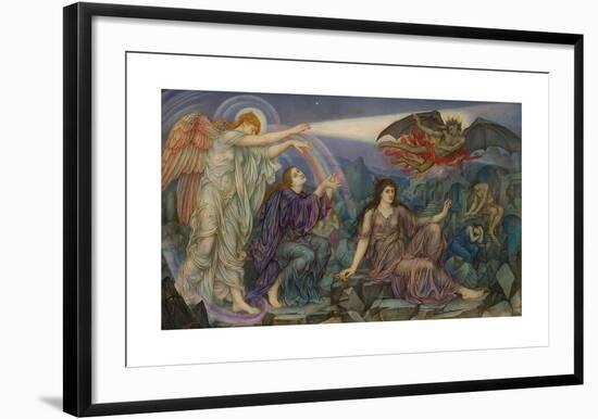 The Search-Light-Evelyn De Morgan-Framed Premium Giclee Print