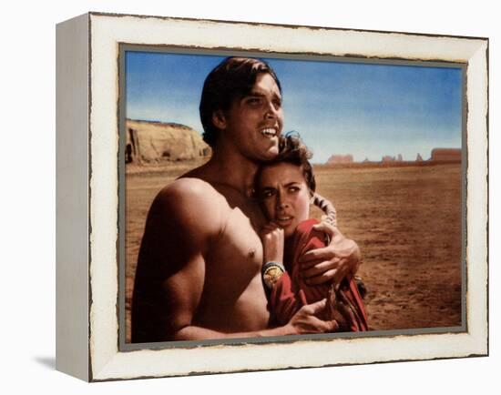The Searchers, Jeffrey Hunter, Natalie Wood, 1956-null-Framed Stretched Canvas