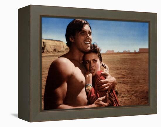 The Searchers, Jeffrey Hunter, Natalie Wood, 1956-null-Framed Stretched Canvas