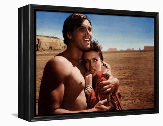 The Searchers, Jeffrey Hunter, Natalie Wood, 1956-null-Framed Stretched Canvas