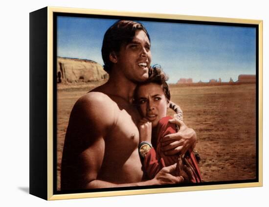 The Searchers, Jeffrey Hunter, Natalie Wood, 1956-null-Framed Stretched Canvas