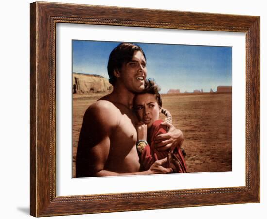 The Searchers, Jeffrey Hunter, Natalie Wood, 1956-null-Framed Photo