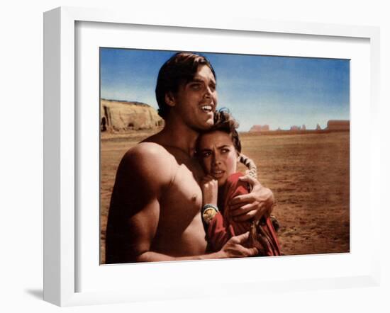 The Searchers, Jeffrey Hunter, Natalie Wood, 1956-null-Framed Photo