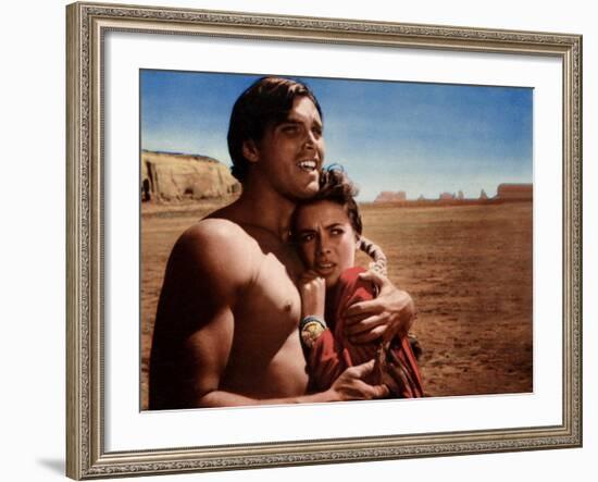 The Searchers, Jeffrey Hunter, Natalie Wood, 1956-null-Framed Photo