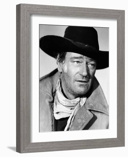 The Searchers, John Wayne, 1956-null-Framed Photo