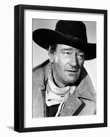 The Searchers, John Wayne, 1956-null-Framed Photo