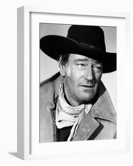 The Searchers, John Wayne, 1956-null-Framed Photo