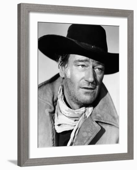 The Searchers, John Wayne, 1956-null-Framed Photo