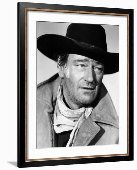 The Searchers, John Wayne, 1956-null-Framed Photo