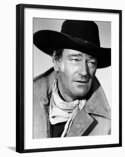 The Searchers, John Wayne, 1956-null-Framed Photo