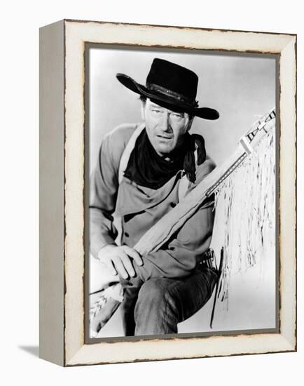 The Searchers, John Wayne, 1956-null-Framed Stretched Canvas