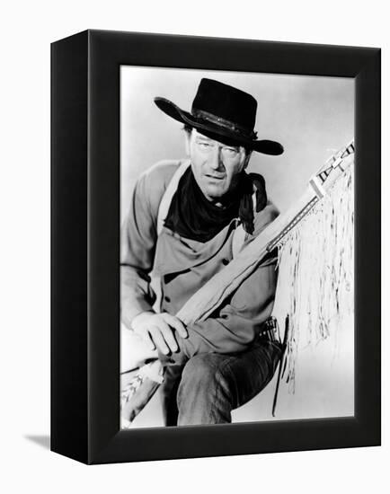The Searchers, John Wayne, 1956-null-Framed Stretched Canvas