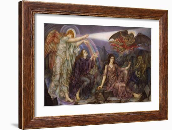 The Searchlight-Evelyn De Morgan-Framed Giclee Print