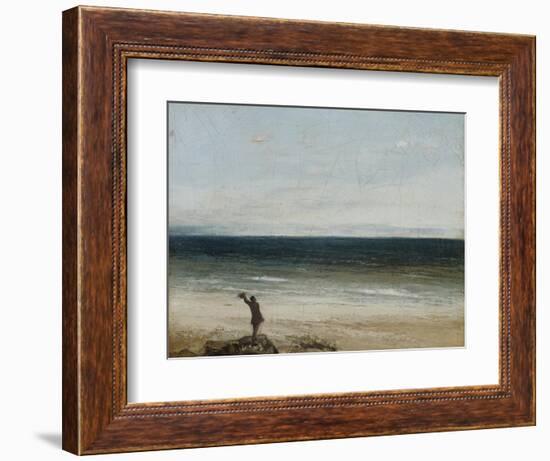 The Seashore at Palavas, 1854-Gustave Courbet-Framed Giclee Print